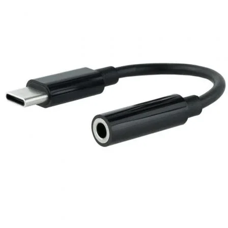 Nanocable Cable Adaptador de Audio USB-C Macho a Jack 3.5 mm Hembra, 11 cm, Negro Nanocable Cable Adaptador de Audio USB-C Macho a Jack 3.5 mm Hembra, 11 cm, Negro